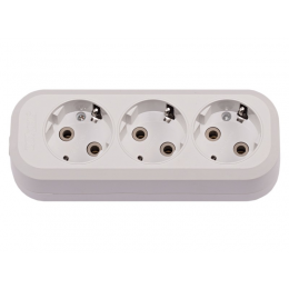 Колодка Luxel 3 розетки с заземлением (7131)