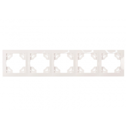 Рамка 5-я горизонтальная Luxel BRAVO (5025) белая