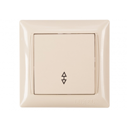 Выключатель проходной Luxel PRIMERA (3315) кремовый