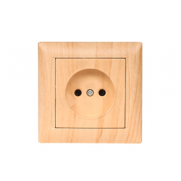 Розетка одинарная Luxel PRIMERA (3801) сосна
