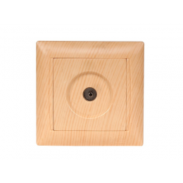 Розетка телевизионная Luxel PRIMERA (3809) сосна