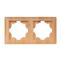 Рамка 2-я горизонтальная Luxel PRIMERA (3822) сосна