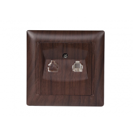 Розетка телефонная Luxel PRIMERA (3910) вишневая