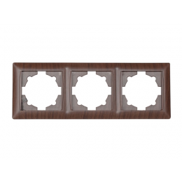 Рамка 3-я горизонтальная Luxel PRIMERA (3923) вишневая