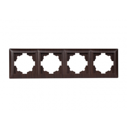 Рамка 4-я горизонтальная Luxel PRIMERA (3924) вишневая