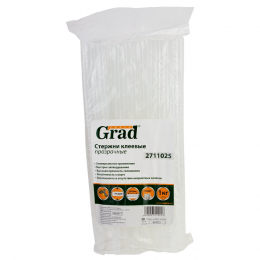 Стержни клеевые Ø11.2×300мм 34шт 1кг (прозрачные) GRAD (2711025)