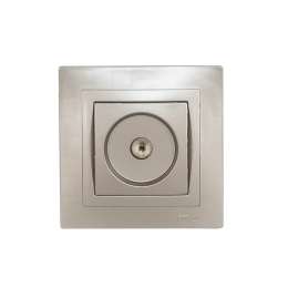 Розетка телевизионная Luxel BRAVO (5409) антрацитовая