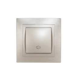 Выключатель проходной Luxel BRAVO (5415) антрацитовый