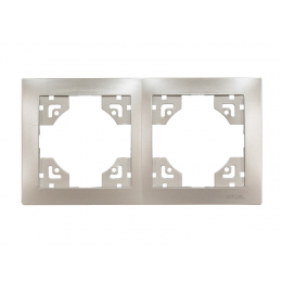 Рамка 2-я горизонтальная Luxel BRAVO (5422) антрацитовая