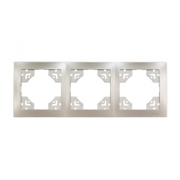 Рамка 3-я горизонтальная Luxel BRAVO (5423) антрацитовая