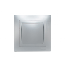 Выключатель Luxel BRAVO (5502) серебряный