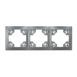 Рамка 3-я горизонтальная Luxel BRAVO (5723) графитовая