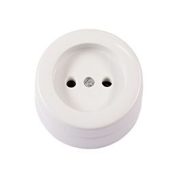 Розетка накладная Luxel без заземления (1029)