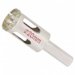 Коронки алмазные по керамике и стеклу Ø20мм SIGMA (1541201)