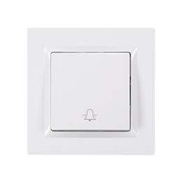 Кнопка звонка Luxel JAZZ (9017) белая