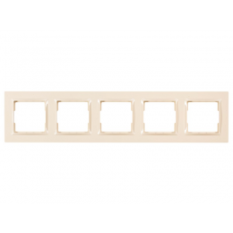 Рамка 5-я горизонтальная Luxel JAZZ (9325) кремовая