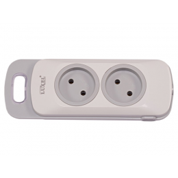 Колодка Luxel Nota 2 розетки без заземления (4101)