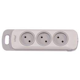 Колодка Luxel Nota 3 розетки без заземления (4121)