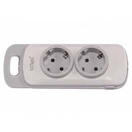 Колодка Luxel Nota 2 розетки с  заземлением (4111)