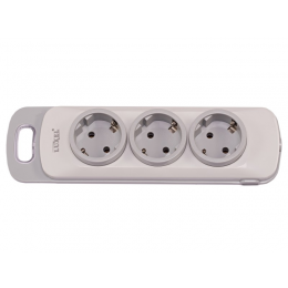 Колодка Luxel Nota 3 розетки с  заземлением (4131)