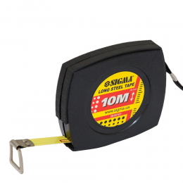Рулетка стальная лента 10м×10мм SIGMA (3816101)