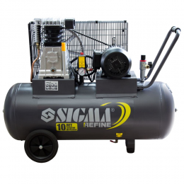Компрессор ременной двухцилиндровый 380В 2.2кВт 508л/мин 10бар 100л SIGMA REFINE (7044211)