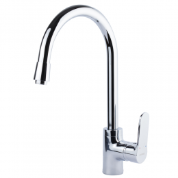 Смеситель MARMORE Ø35 для кухни J-излив на гайке CORSO (DB-4B138C) (9623100)