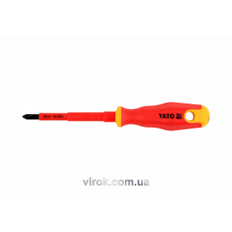 Викрутка діелектрична хрестова YATO PH2 x 100 мм VDE до 1000 В