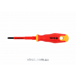 Викрутка діелектрична хрестова YATO PZ1 x 80 мм VDE до 1000 В