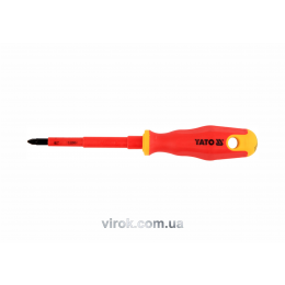 Викрутка діелектрична хрестова YATO PZ2 x 100 мм VDE до 1000 В