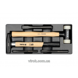 Вклад до інструментальної шафи YATO молотки 300 і 350 мм 2 шт та зубила 3 шт
