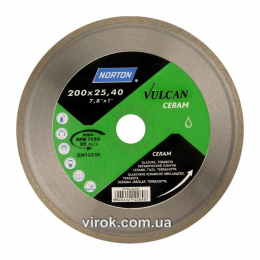 Диск алмазний VULCAN TILE по кераміці Ø=200x25.4 мм