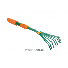 Граблі-міні віялові металеві FLO 505 мм 9 зубів