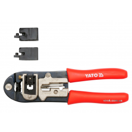Кліщі для обтискання і зачистки проводів YATO 195 мм