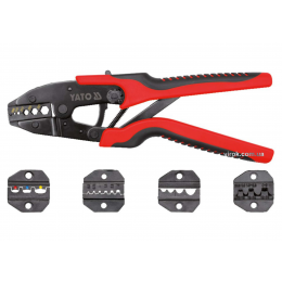 Кліщі для обтискання і зачистки проводів зі змінними вставками YATO 260 мм 6 шт