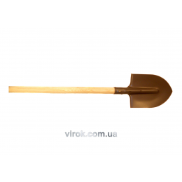 Лопата штикова з дерев'яною ручкою ТМ VIROK