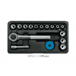 Набір головок торцевих VOREL 1/4