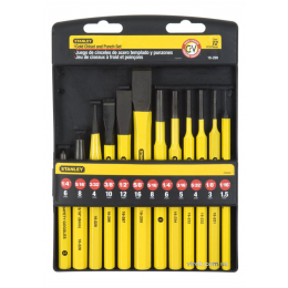 Набір зубил і пробійників STANLEY 12 шт