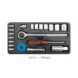 Набір головок торцевих VOREL 1/4