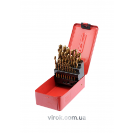 Набір свердл по металу STHOR HSS-TiN 1-13 мм 25 шт