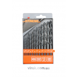 Набір свердл по металу STHOR HSS 2-8 мм 13 шт