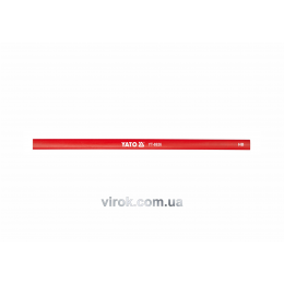Олівець столярний червоний YATO 245 х 12 мм 144 шт