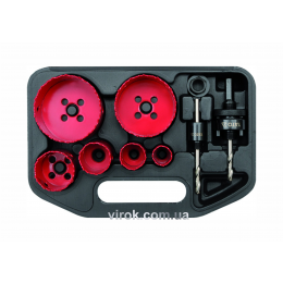 Набір пил кільцевих біметалевих YATO HSS M3 22-73 мм 8 шт