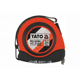 Рулетка з нейлоновим покриттям і магнітним наконечником YATO 3 м х 16 мм