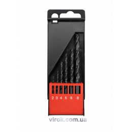 Набір свердл по металу YATO HSS 2-8 мм 6 шт