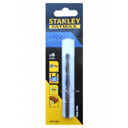 Свердло швидкісне по металу, дереву, пластику STANLEY 6 мм
