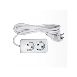 Сетевой удлинитель Luxel 2 розетки с заземлением 3М (7313)