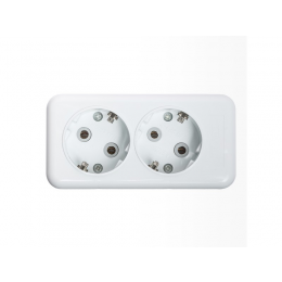 Колодка Luxel 2 розетки с заземлением (7311)