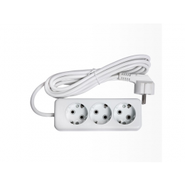 Сетевой удлинитель Luxel 3 розетки с заземлением 5М (7335)