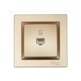 Компьютерная розетка Luxel JAZZ (9627) Бронзовая